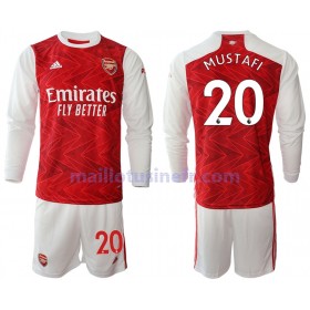 Maillot de Foot Arsenal Shkodran Mustafi 20 Domicile 2020-21 Manches Longues - Enfant